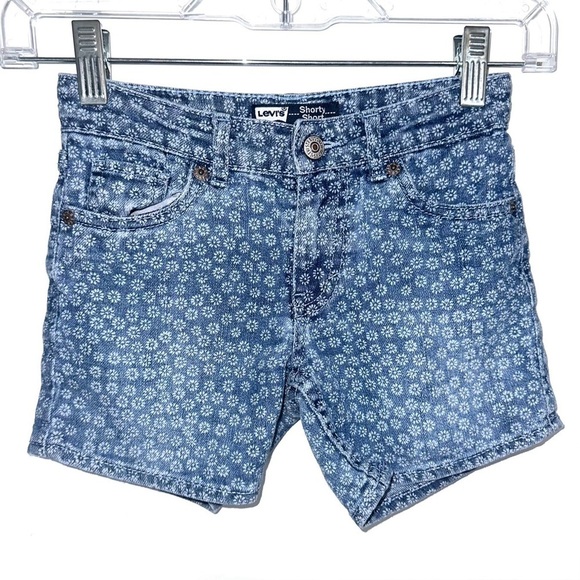 Girl’s Levi’s Size 6 Floral Print Shorty Short - Picture 1 of 11